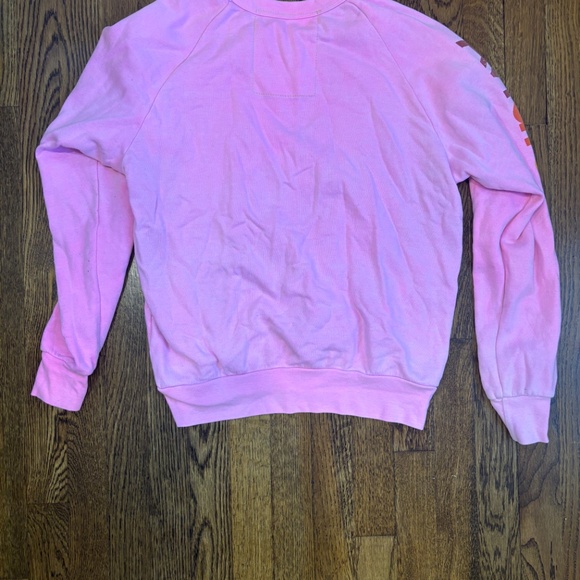Aviator Nation Relaxed Crew Sweatshirt - Neon Pink - Picture 4 of 4